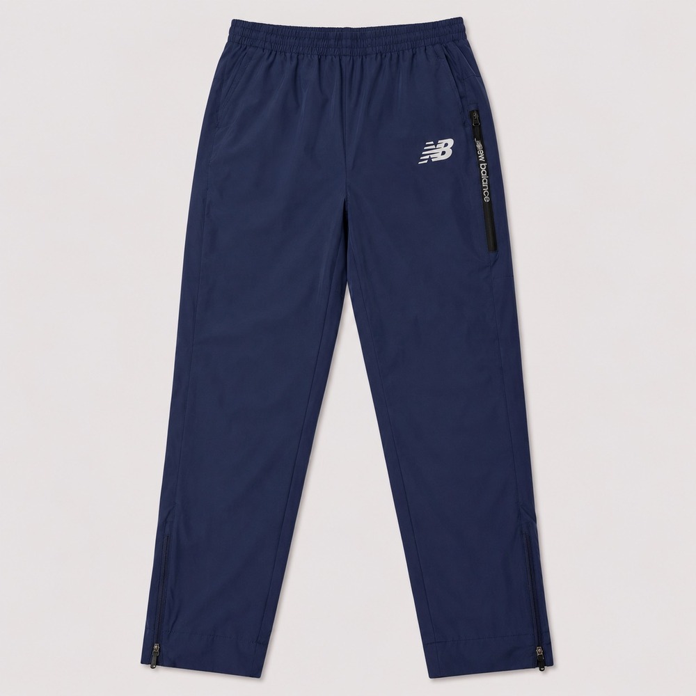 New Balance Mens Large Blue Athletic Track Pants Zip Leg Windbreaker Joggers